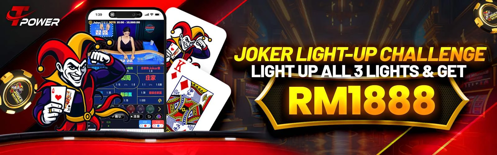 Tpower joker light up challenge promotion with reward event
