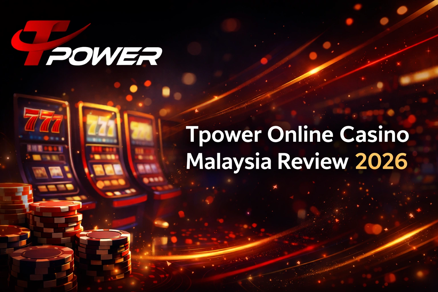 Tpower Online Casino Malaysia Review 2026 with slot games and casino visuals