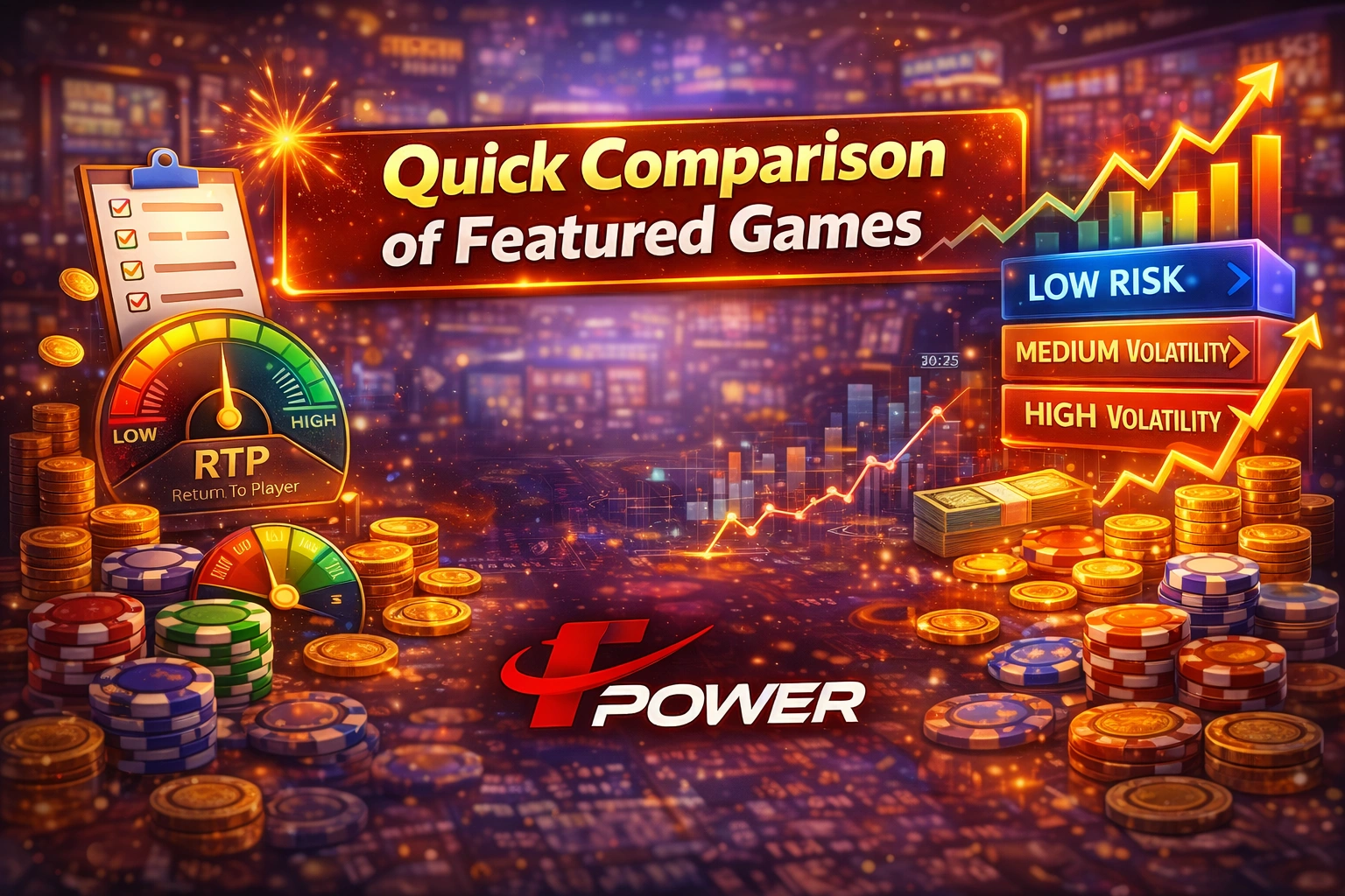 Quick comparison of featured slot games RTP volatility risk levels Malaysia