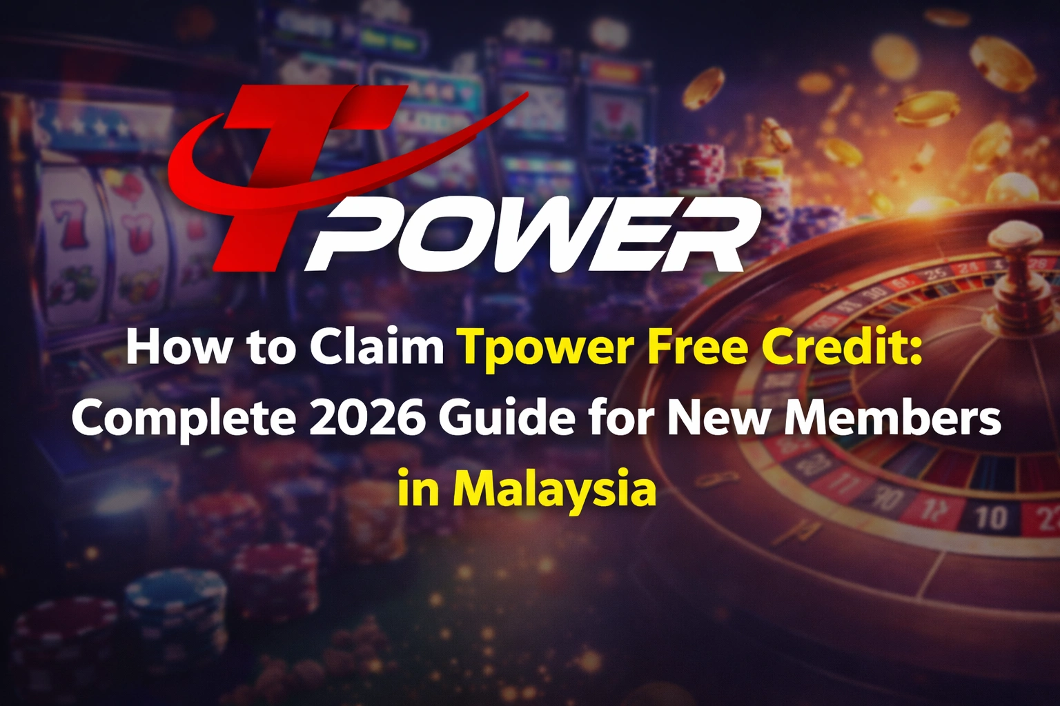 Tpower free credit 2026 complete guide for new members in Malaysia casino banner