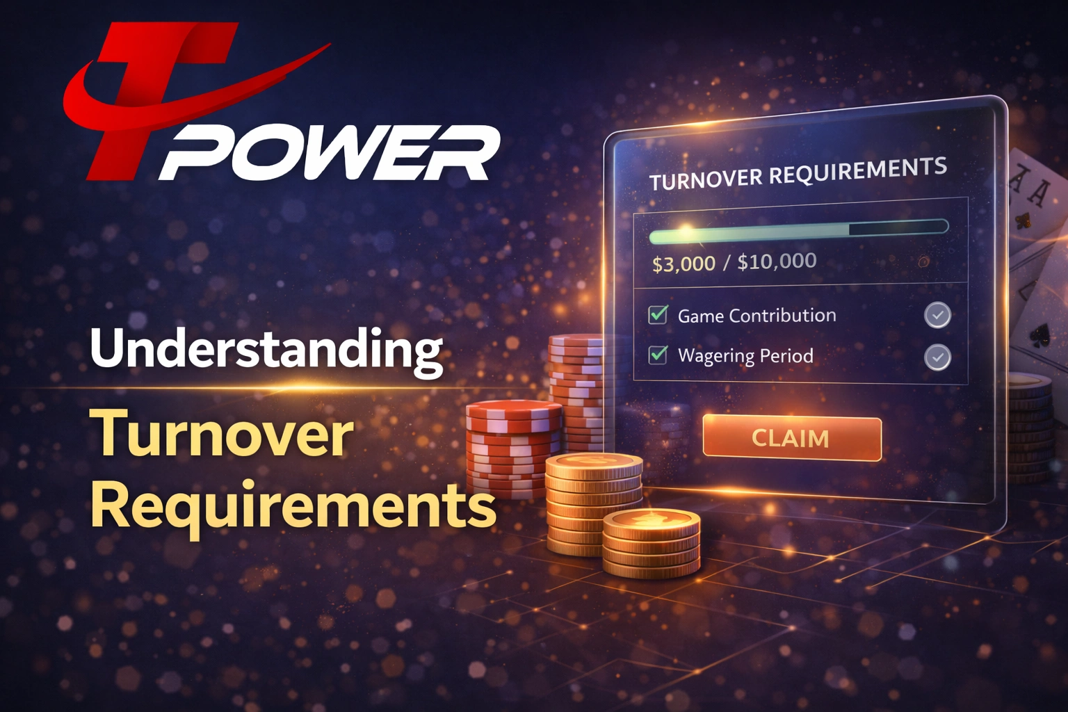 Understanding turnover requirements Tpower bonus wagering Malaysia