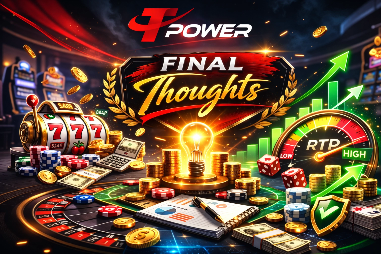 Final thoughts on RTP understanding with strategic planning and payout growth concept