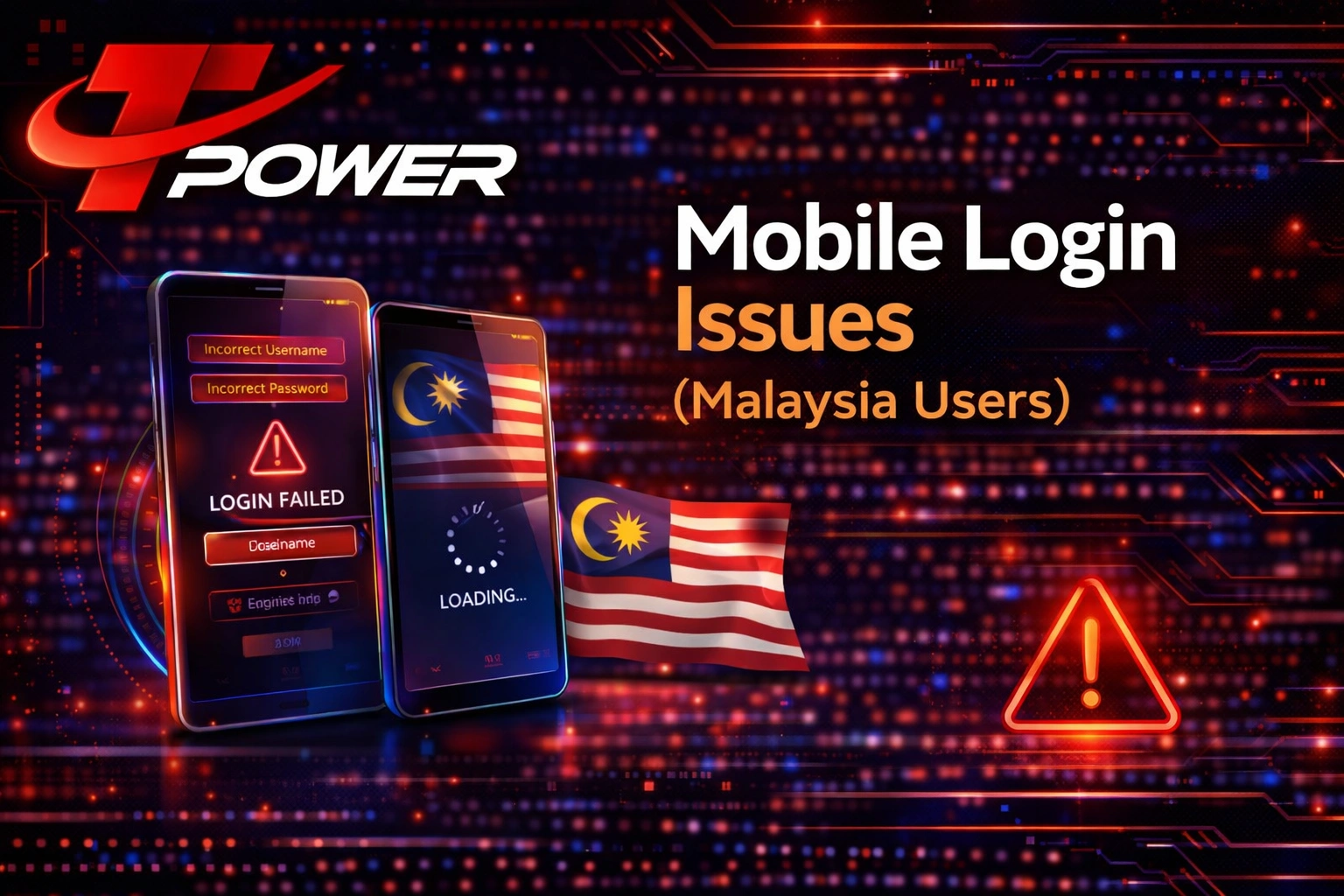 TPower mobile login issues Malaysia phone error login failed app browser problem