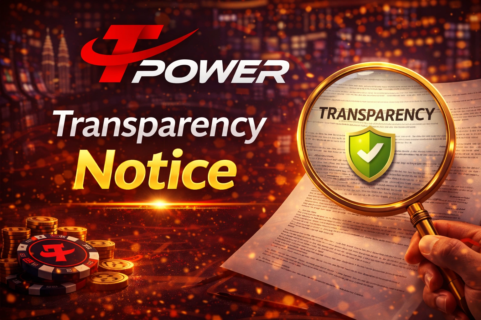 Tpower transparency notice verification security confirmation
