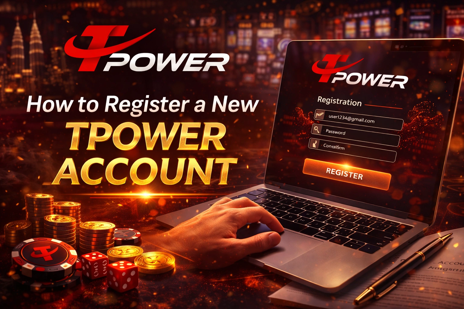 How to register a new Tpower account online registration process