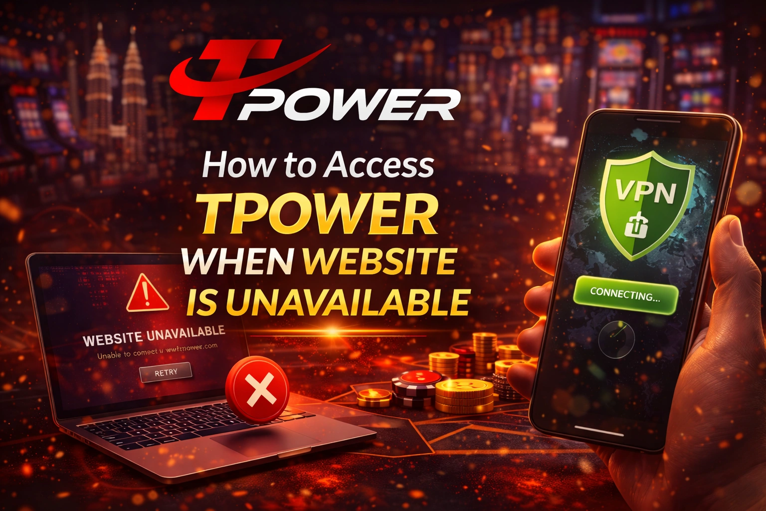 How to access Tpower when website is unavailable alternative access methods