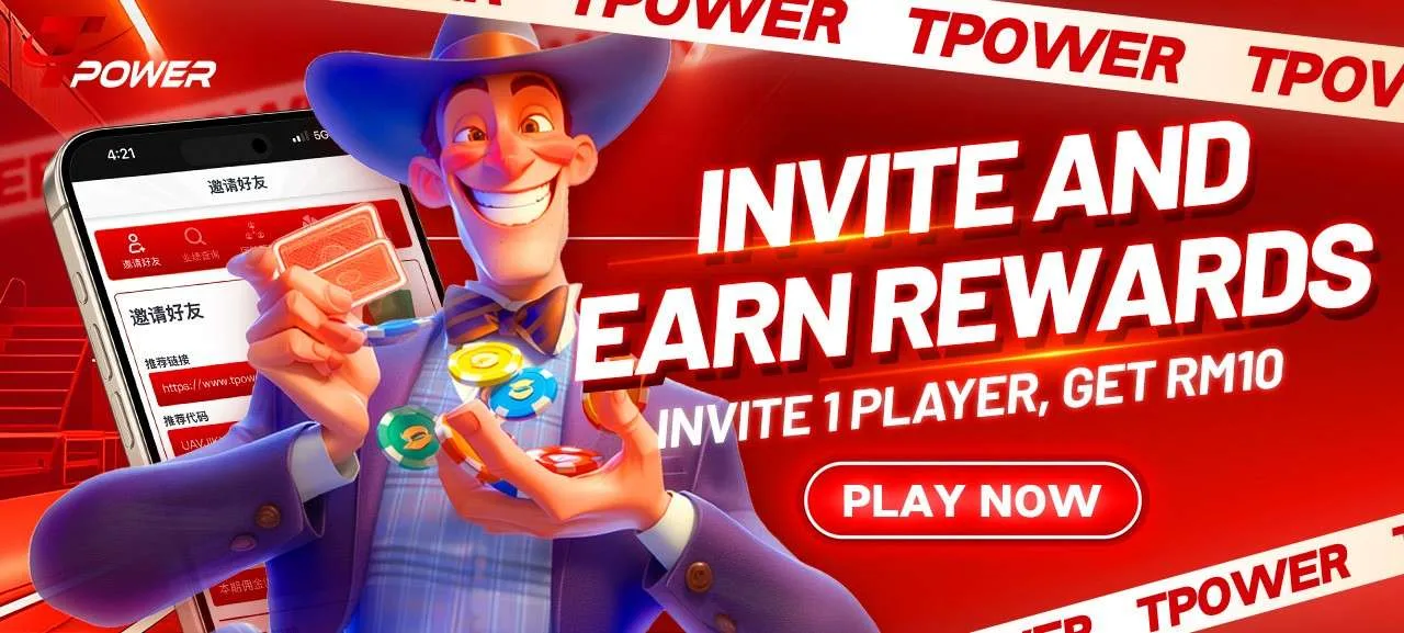 Tpower Invite Friends Reward RM10 Malaysia Promotion
