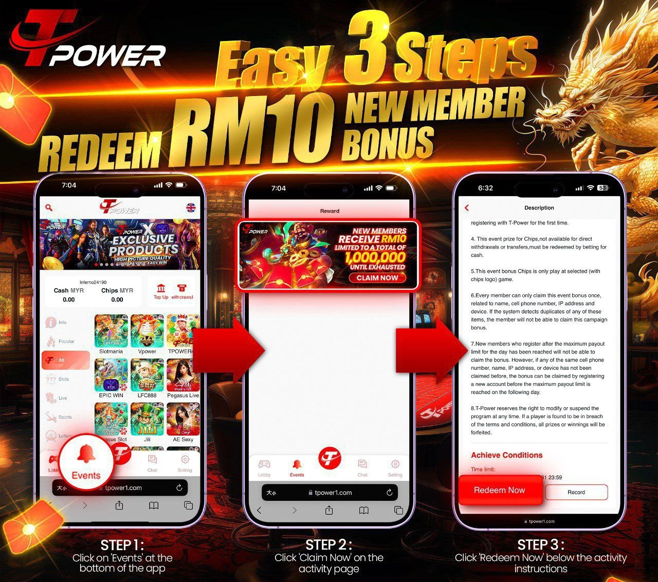 Tpower RM10 New Member Bonus Tutorial Guide