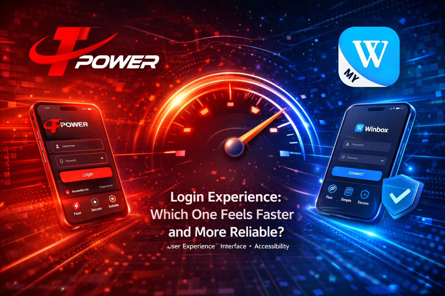TPower vs Winbox login experience comparison focusing on speed and reliability