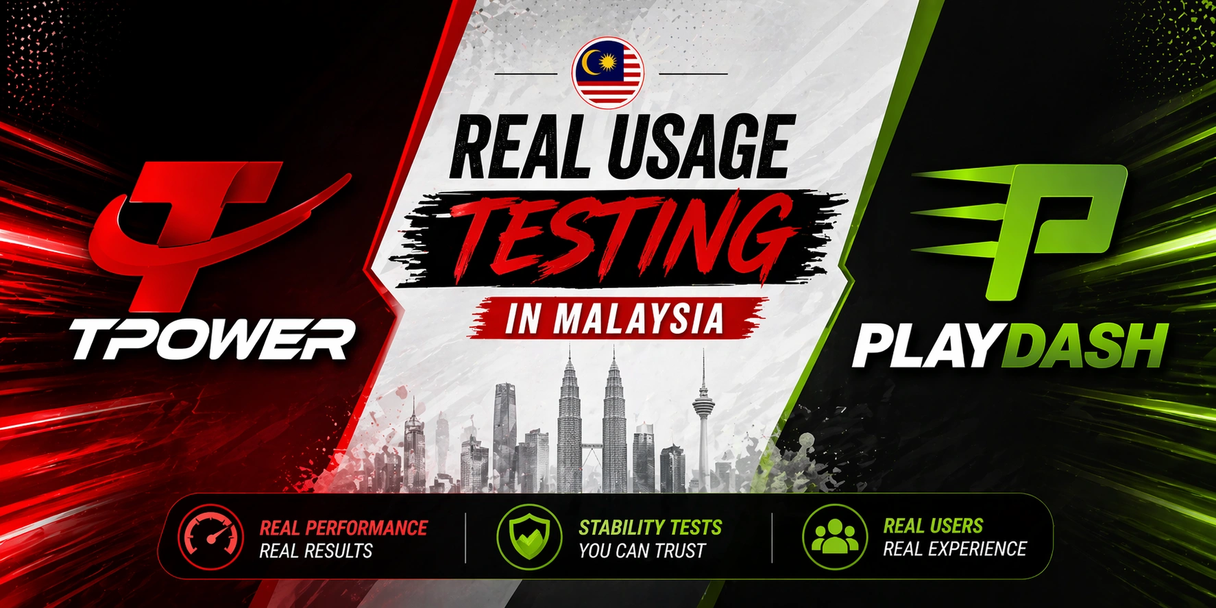 tpower malaysia real usage testing vs playdash performance and stability comparison