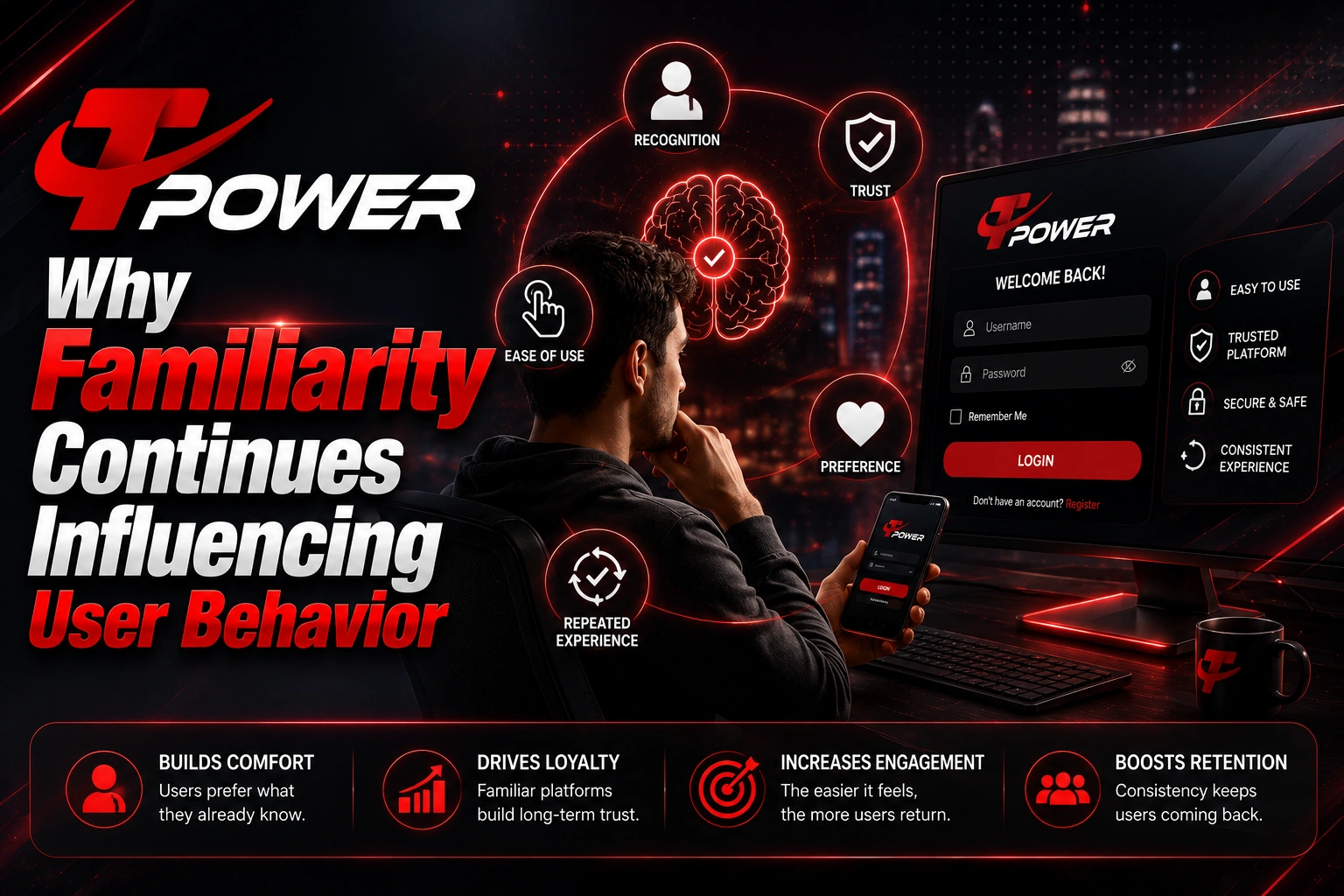 Why familiarity continues influencing user behavior across TPower Malaysia gaming platforms