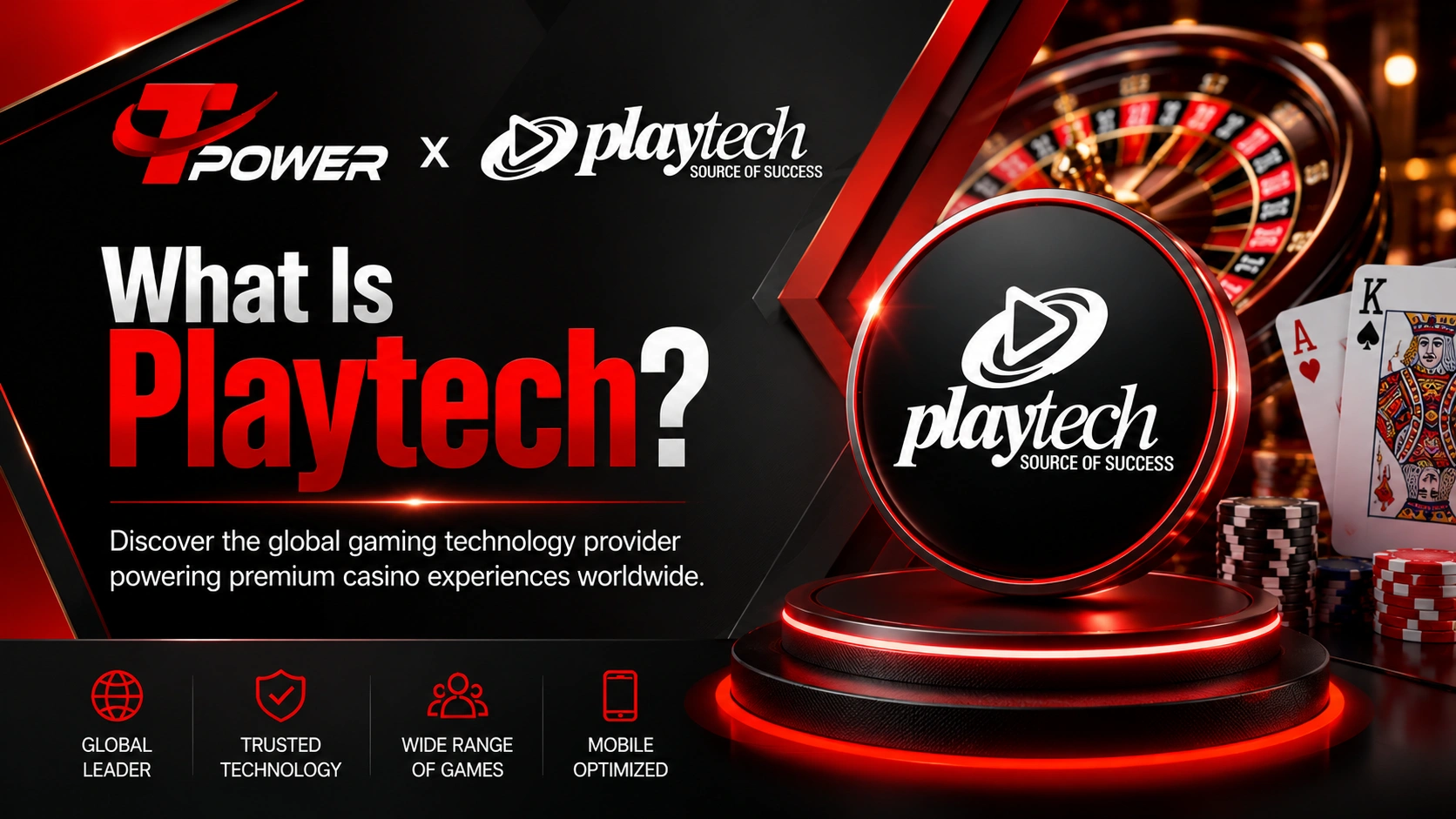 What Is Playtech gaming technology provider featuring live casino games, roulette, card games, and mobile gaming solutions in 2026.