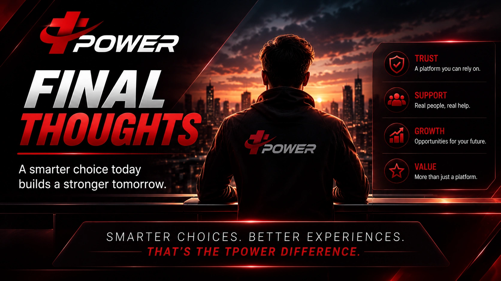 TPower Malaysia final thoughts highlighting trusted platform experience, member support, long-term value, and reliable online access