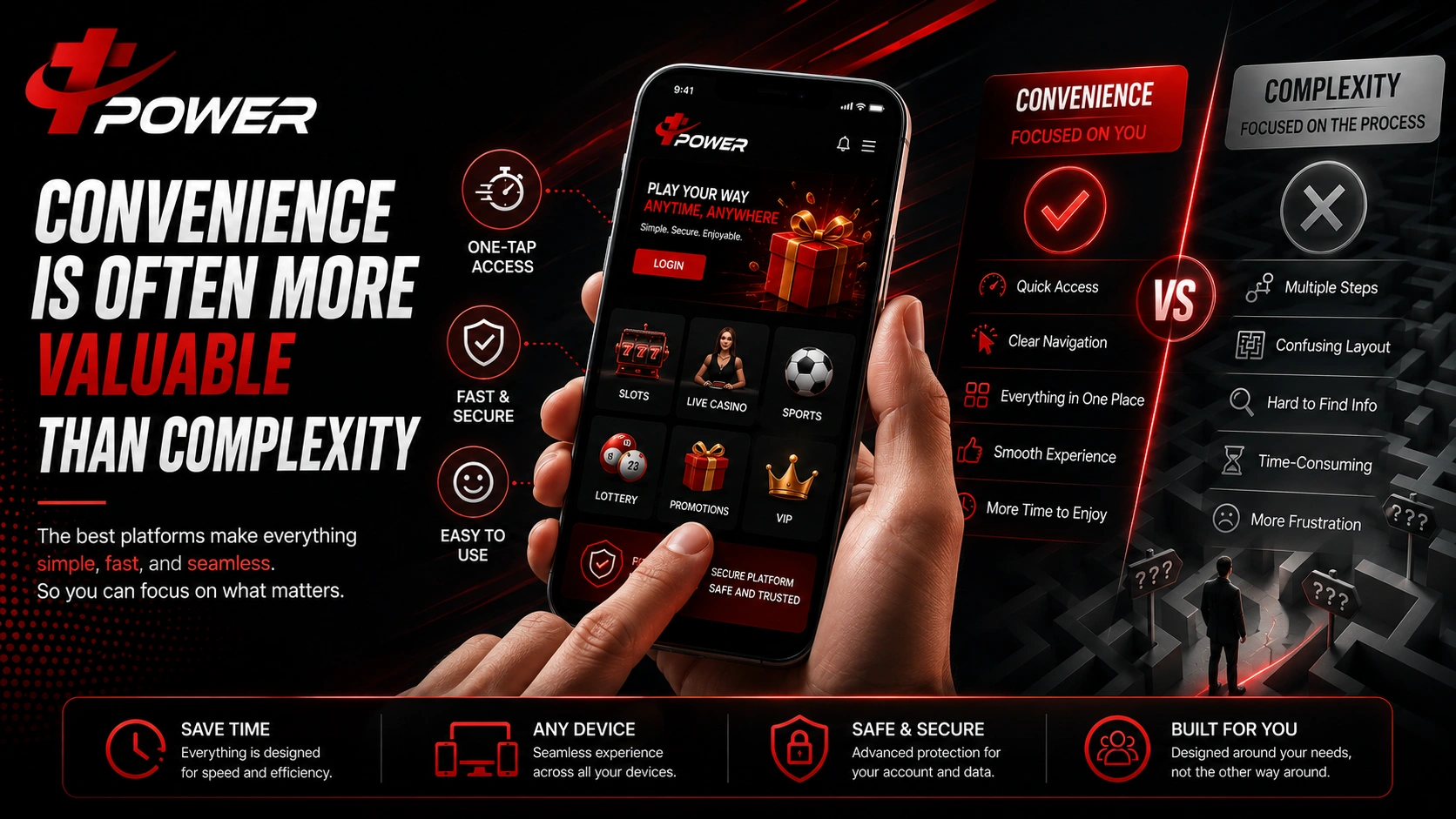 TPower Malaysia mobile platform showing convenient navigation, secure access, and simplified user experience