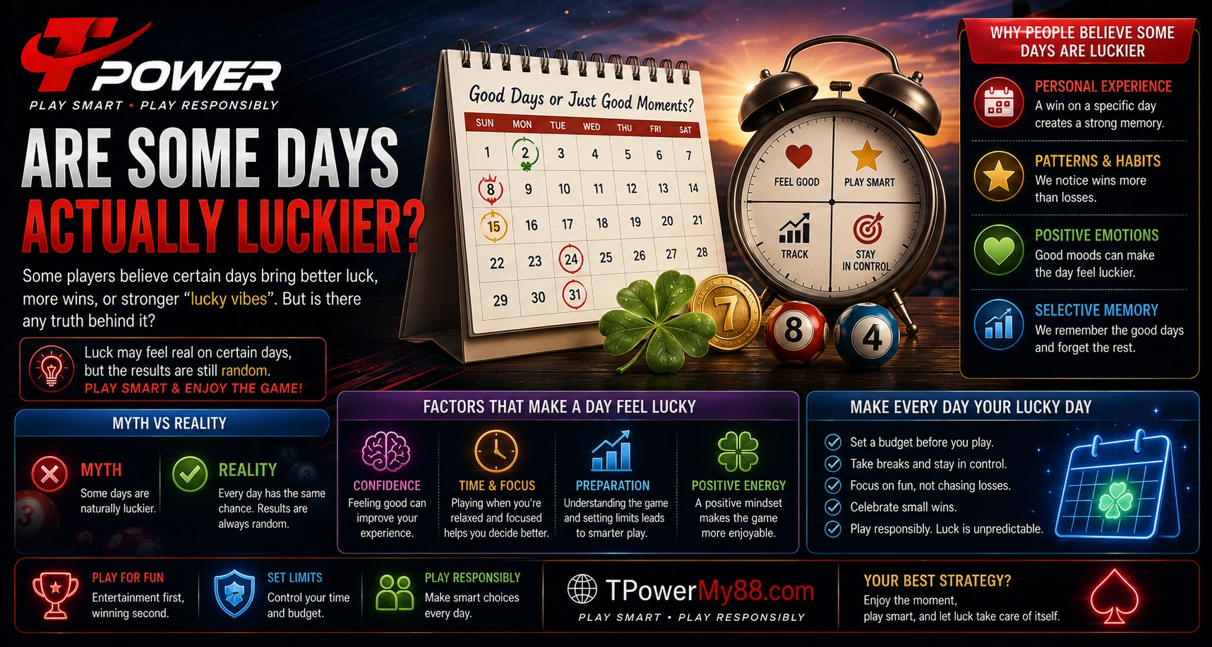 Are some days actually luckier psychology infographic