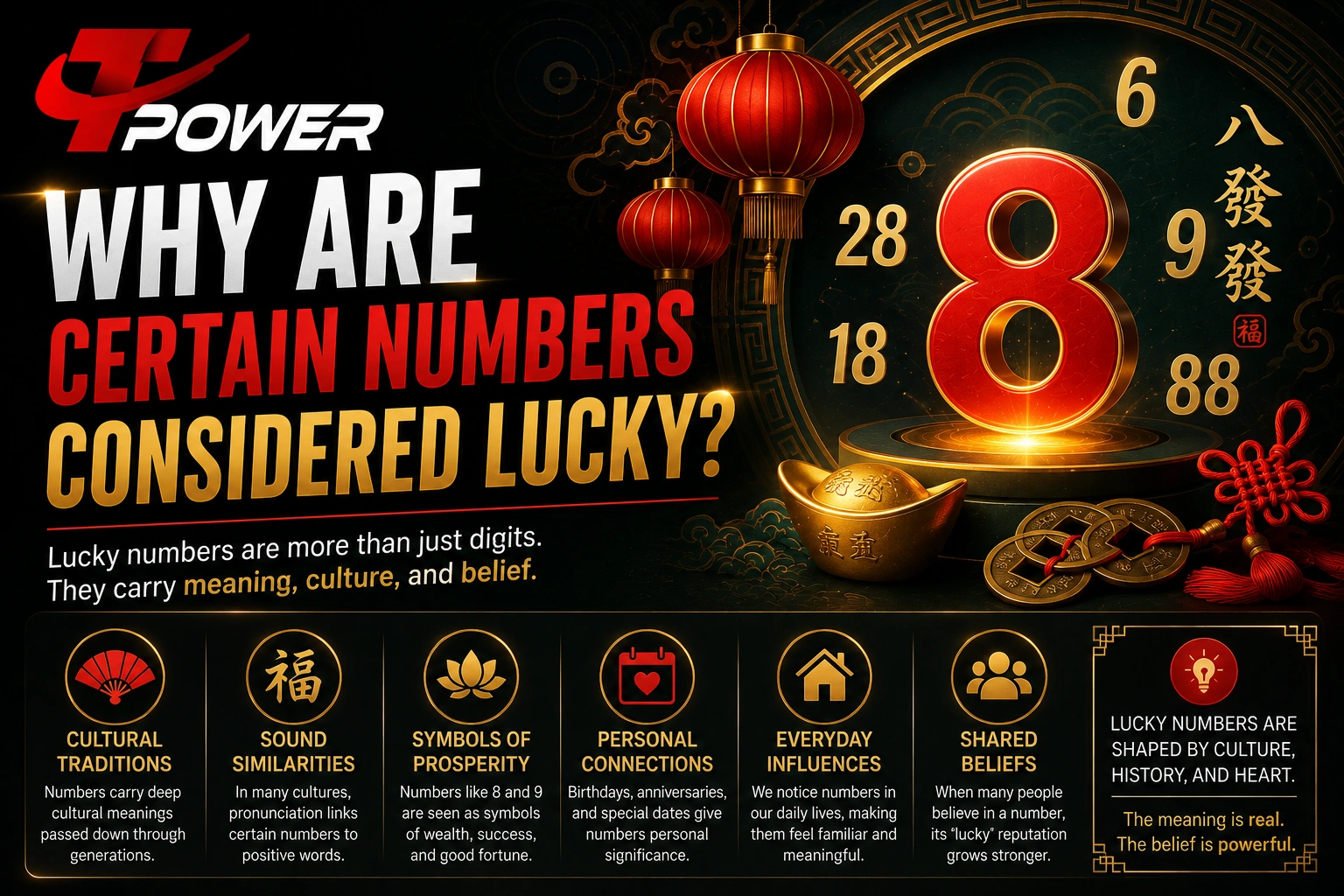 Why certain numbers are considered lucky across different cultures