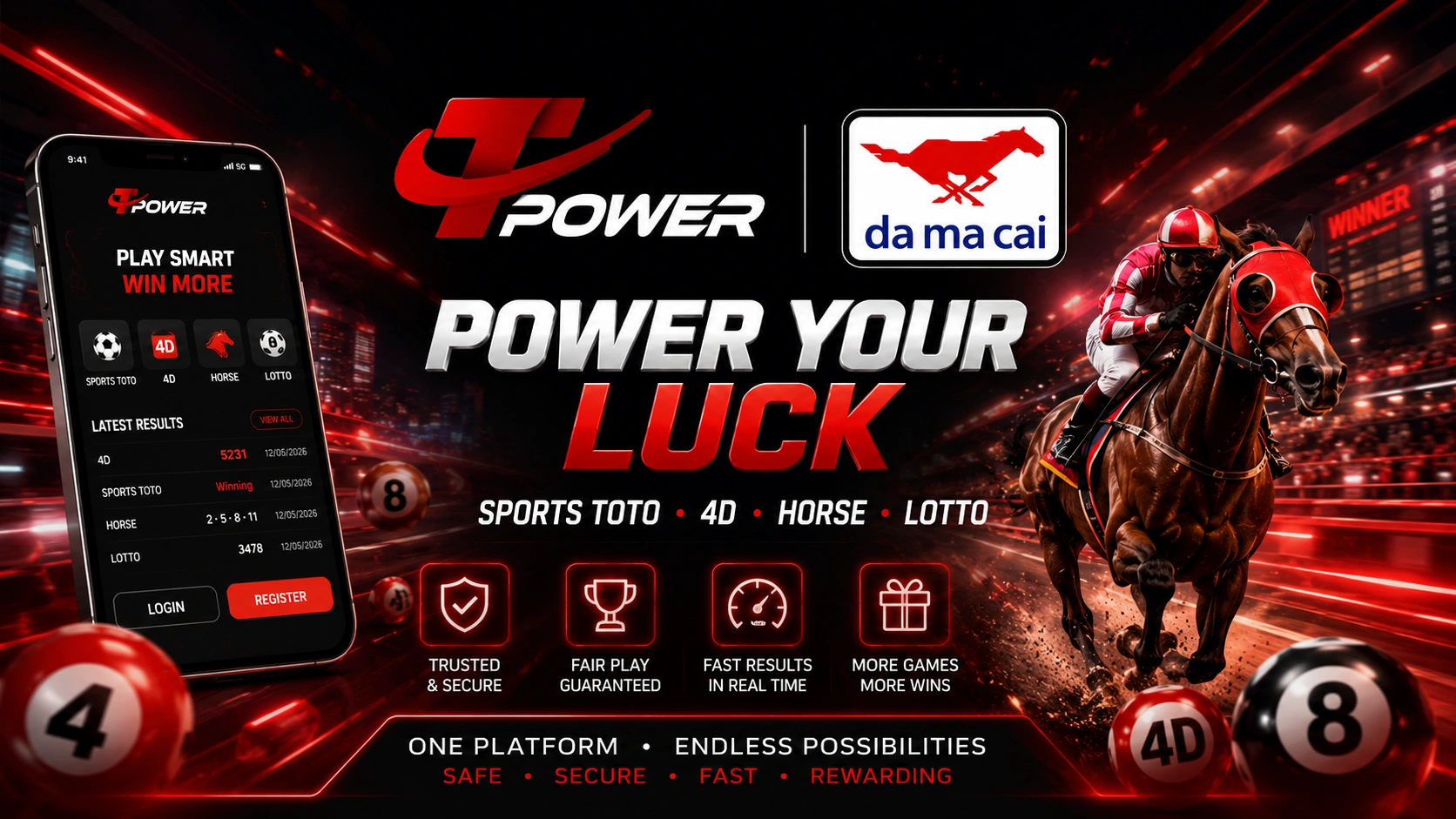 Da Ma Cai 4D Malaysia on TPower online lottery platform
